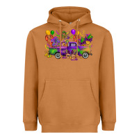 Meerkat mardi gras truck Heavyweight Hoodie - CowGirlArtShop