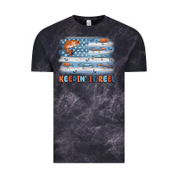 Cloud Black fishing lure flag keepin' it reel Vintage Tee - MaliasSmallBusiness