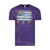 Cloud Purple fishing lure flag keepin' it reel Vintage Tee - MaliasSmallBusiness