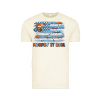 Vintage Arctic fishing lure flag keepin' it reel Vintage Tee - MaliasSmallBusiness