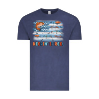 Vintage Denim fishing lure flag keepin' it reel Vintage Tee - MaliasSmallBusiness