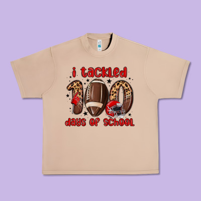 I Tackled 100 Days Of School Urban Heavy Tee Designed By Maliassmallbusiness