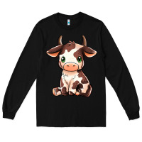 Black Baby Brown Cow Long Sleeve Tee - MaliasSmallBusiness