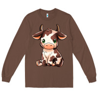 Chestnut Baby Brown Cow Long Sleeve Tee - MaliasSmallBusiness