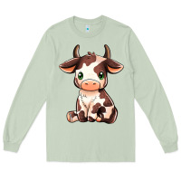 Matcha Baby Brown Cow Long Sleeve Tee - MaliasSmallBusiness