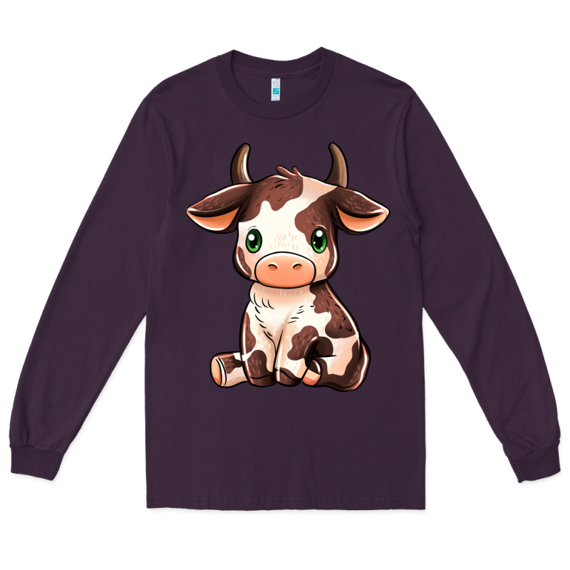 Baby Brown Cow Long Sleeve Tee by MaliasSmallBusiness | Teevron