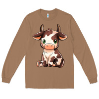 Toasted Coconut Baby Brown Cow Long Sleeve Tee - MaliasSmallBusiness