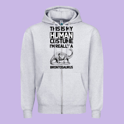 This Is My Human Costume Im Really A Brachiosaurus Zipper Hoodie Designed By Bettercallsaul