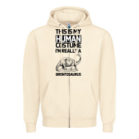 Sandshell This Is My Human Costume Im Really A Brachiosaurus Zipper Hoodie - Bettercallsaul