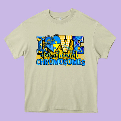 Love Doesn't Count Chromosomes Heavy Core Tee Designed By Adodesignshop