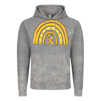 Cloud Rock childhood cancer awareness rainbow Vintage Hoodie - MaliasSmallBusiness