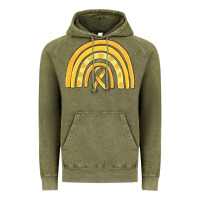 Vintage Olive childhood cancer awareness rainbow Vintage Hoodie - MaliasSmallBusiness