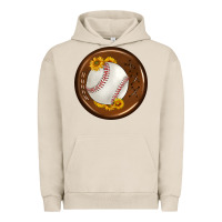 Pigment French Oak baseball with sunflower round earrings Urban Hoodie - BundleAndBundleShop