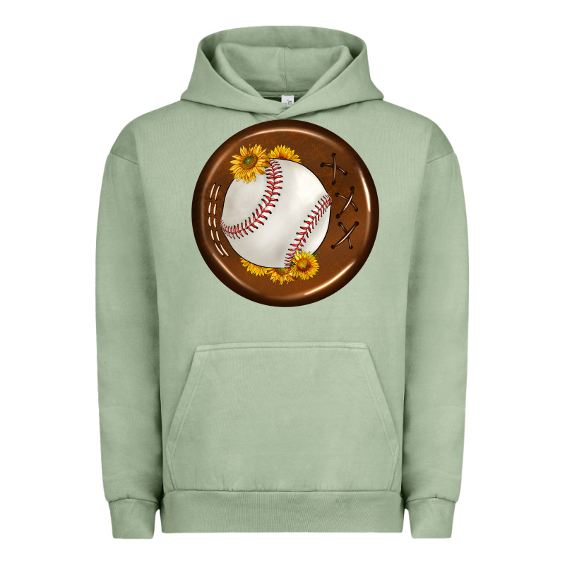 Baseball With Sunflower Round Earrings Urban Hoodie by BundleAndBundleShop | Teevron