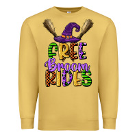 Antique Gold free broom rides Premium Sweatshirt - CowGirlArtShop