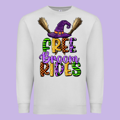 Free Broom Rides Premium Sweatshirt Designed By Cowgirlartshop