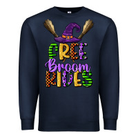 Navy free broom rides Premium Sweatshirt - CowGirlArtShop