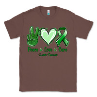 Chestnut Peace love cure Liver Cancer Classic Tee - NancyCooperArtShop