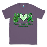 Lavender Peace love cure Liver Cancer Classic Tee - NancyCooperArtShop