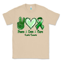 Mushroom Peace love cure Liver Cancer Classic Tee - NancyCooperArtShop