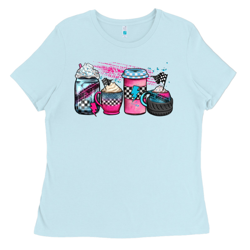 Racing Coffee Cups Ladies Tee by JahusDesignShop | Teevron