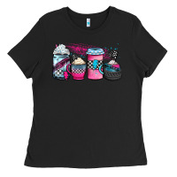 Black racing coffee cups Ladies Tee - JahusDesignShop