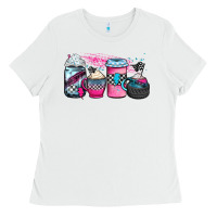 White racing coffee cups Ladies Tee - JahusDesignShop