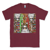 Burgundy easter Classic Tee - CowhideDigitalArt