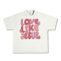 Pistachio love like jesus Urban Heavy Tee - MaliasSmallBusiness