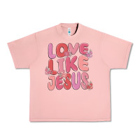 Salmon love like jesus Urban Heavy Tee - MaliasSmallBusiness