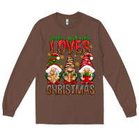 Chestnut Just a girl who loves Christmas Long Sleeve Tee - NancyCooperArtShop