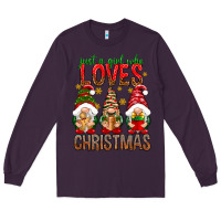 Just A Girl Who Loves Christmas Long Sleeve Tee | Teevron