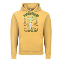 Vintage Mustard margarita social club Vintage Hoodie - MaliasSmallBusiness