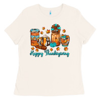 Bone happy thanksgiving coffee Ladies Tee - JahusDesignShop