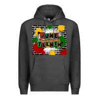 Charcoal Heather juneteenth free ish since 1865 Premium Hoodie - CowGirlArtShop