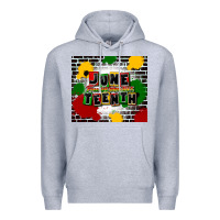 Heather Grey juneteenth free ish since 1865 Premium Hoodie - CowGirlArtShop