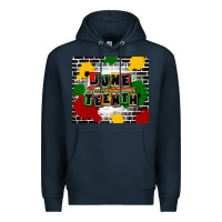 Navy juneteenth free ish since 1865 Premium Hoodie - CowGirlArtShop
