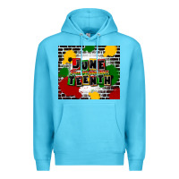 Ocean Blue juneteenth free ish since 1865 Premium Hoodie - CowGirlArtShop