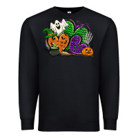Black halloween heart Premium Sweatshirt - CowGirlArtShop