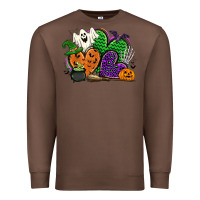 Chestnut halloween heart Premium Sweatshirt - CowGirlArtShop