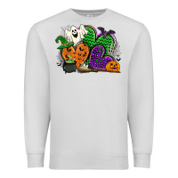 Dove Grey halloween heart Premium Sweatshirt - CowGirlArtShop