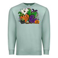 Seafoam halloween heart Premium Sweatshirt - CowGirlArtShop