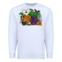 White halloween heart Premium Sweatshirt - CowGirlArtShop