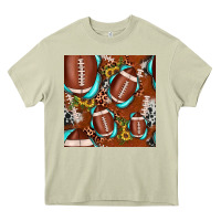 Mossy football leopard gemstone sunflower seamless pattern Heavy Core Tee - JahusDesignShop