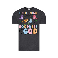 Vintage Black i will sing of the goodness of god Vintage Tee - MaliasSmallBusiness