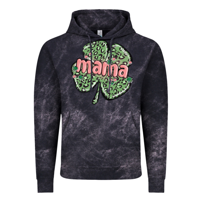 Leopard Shamrock Mama Vintage Hoodie by MaliasSmallBusiness | Teevron
