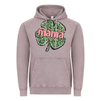 Vintage Zinc leopard shamrock mama Vintage Hoodie - MaliasSmallBusiness