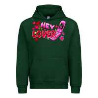 Forest Green hey lover flip phone Urban Hoodie - FaDigitalArtStudio