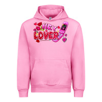 Fuchsia Pink hey lover flip phone Urban Hoodie - FaDigitalArtStudio