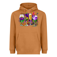 Meerkat mardi gras wine glasses cowgirl Heavyweight Hoodie - CowGirlArtShop